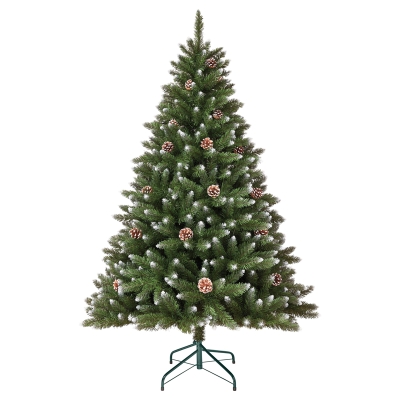 Árbol Norw Nevado con Conos 7 Pies