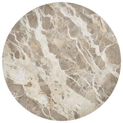 Bandeja Giratoria Con Base Mármol Madera 14"