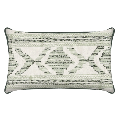 Cojín Josie Gris Verde 12x20 Pulgadas