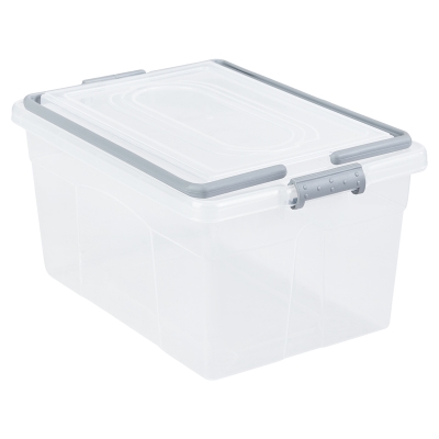 Caja Plástica con Asas Gris 15 L