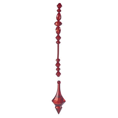 Colgante Rojo 8x1 Pulgadas