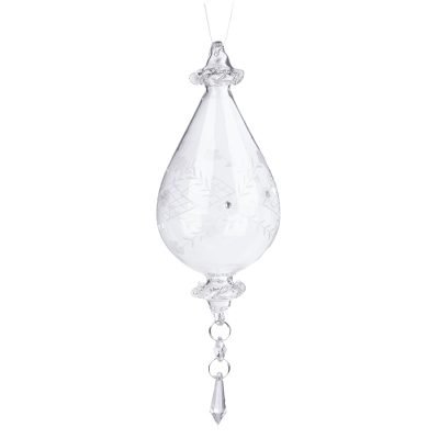 Colgante Gota Transparente 11x1 Pulgadas