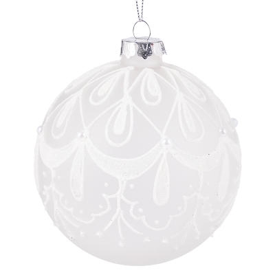 Bola Transparente Blanca 4 Pulgadas