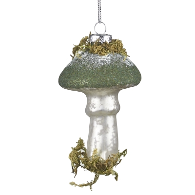 Colgante Hongo Terciopelo Verde 4x2 Pulgadas