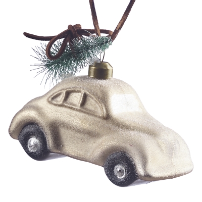 Carro con Árbol Blanco  1.8x4x1.7 Pulgadas