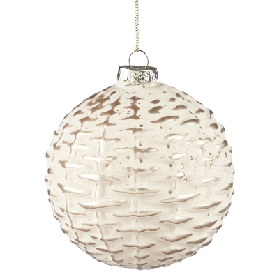 Bola Marrón Diseño Crema 4 Pulgadas