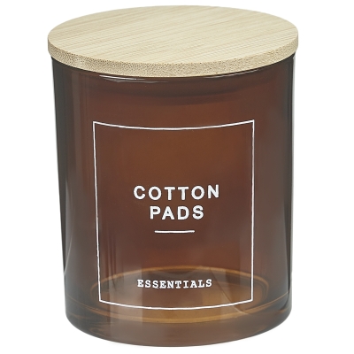 Algodonera Novo Marrón con Tapa de Madera 3 Pulgadas