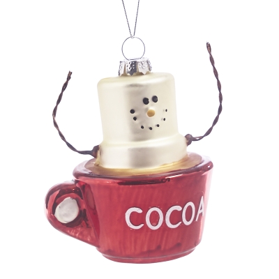 Colgante Taza de Chocolate Verde 3x3 Pulgadas