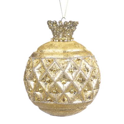 Bola Piña Dorada 4 Pulgadas