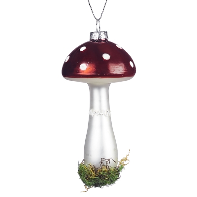 Colgante Hongo Blanco Rojo 6x3 Pulgadas