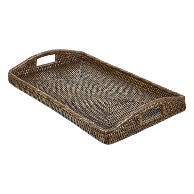 Bandeja de Servir Ratán 21x14x3"