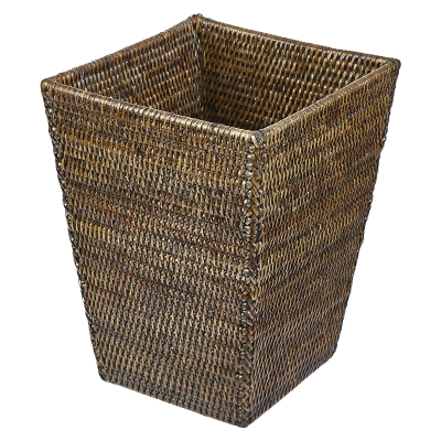 Basurero Ratán Natural 9x9x12"