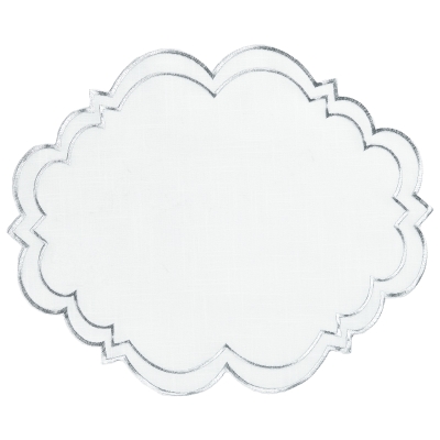 Individual Avila Bordes Plateados 14x17"