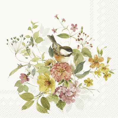 Servilleta para Cóctel de Papel Flores Naturales
