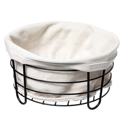 Panera Bistrot Redonda Metal Blanco 8 Pulgadas