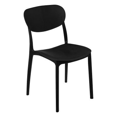 Silla Plástica Negra