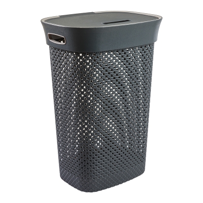 Hamper Plástico Negro 60 L