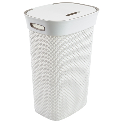 Hamper Plástico Blanco 60 L