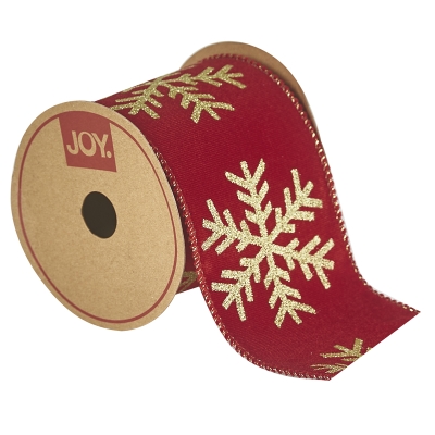 Cinta Roja Copos Dorados 3.5" 5Y