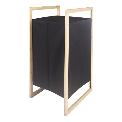 Hamper Tela Negro 16x15x28"