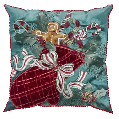 Cojin Bota Verde 18x18"