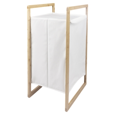 Hamper Tela Blanco 16x15x28"