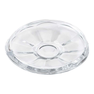 Plato Postre Petra Vidrio 6 Piezas 8"