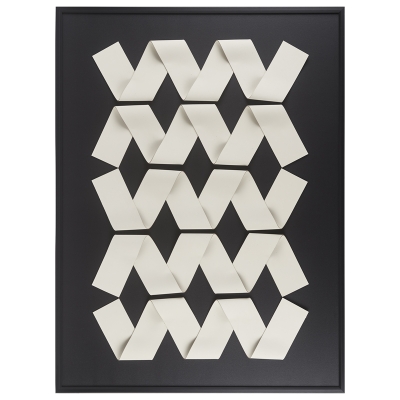 Roan Cuadro Negro Marfil 35x47 Pulgadas