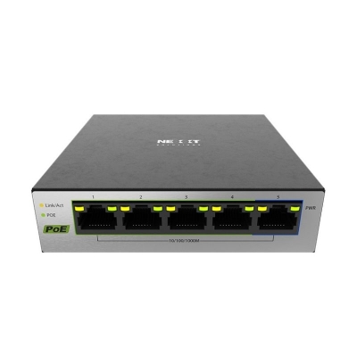 Switch de Escritorio Nexxt Essential de 5 Puertos PoE+ Vertex501