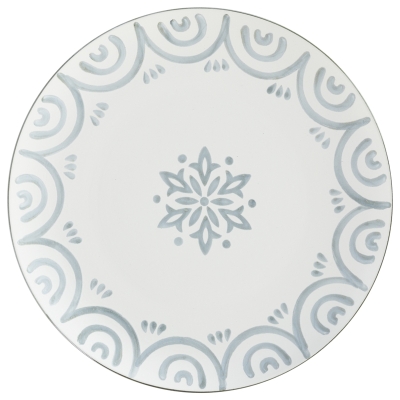 Plato Llano Pacifica Cerámica Azul 11"