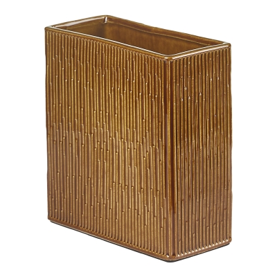 Macetero Cerámica Marrón 7x4x8"