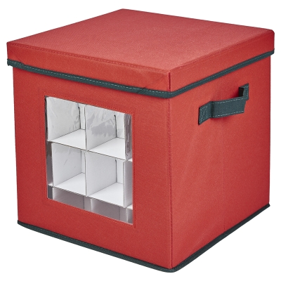 Caja para Almacenar Bolas Navide&ntilde;as 12x12"