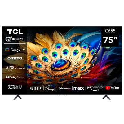 Televisor TCL 75" QLED 4K 75C655