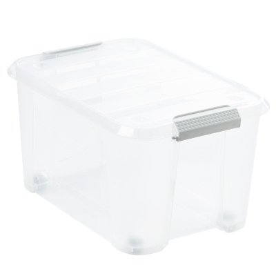 Caja con Clip Plástica Transparente 15 L