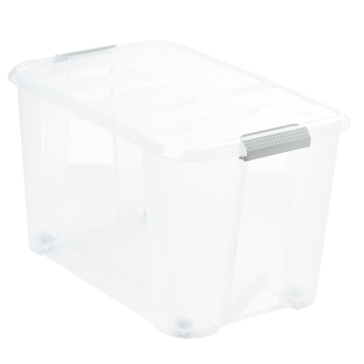Caja con Clip Plástica Transparente 32 L