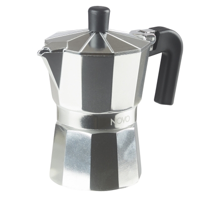 Cafetera Aluminio Plateado 3 Tazas