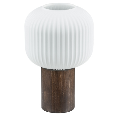Lámpara de Mesa Suxette Madera Vidrio 10x13"