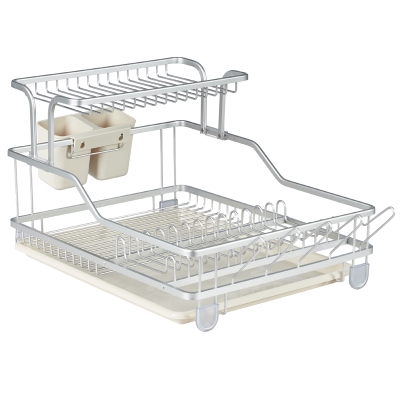 Escurridor 2 Niveles Aluminio Beige