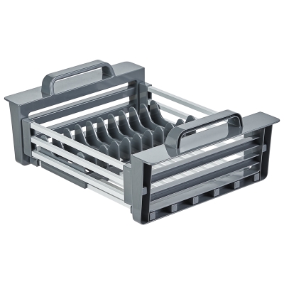 Escurridor Expandible Aluminio Gris 14x11x6"