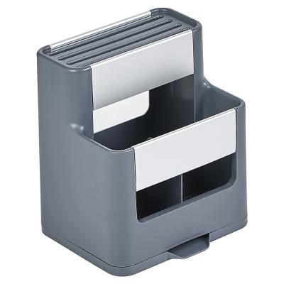 Escurridor de Cubiertos Plástico Gris 7x6x8"