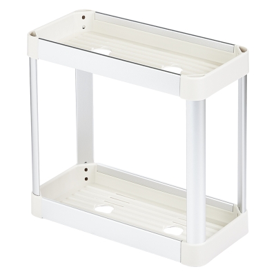 Organizador de Baño 2 Niveles Crema 12x8x11"