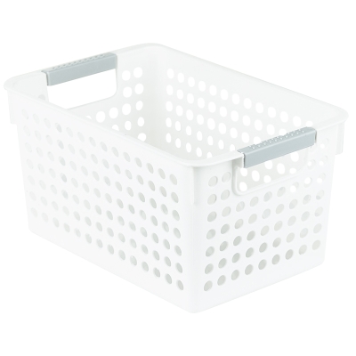 Canasta Plástica Blanca 11x7x6"