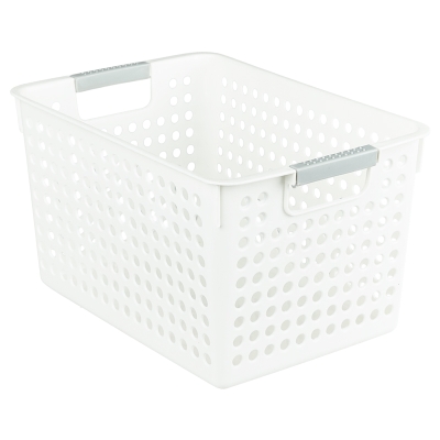 Canasta Plástica Blanca 12x9x7"