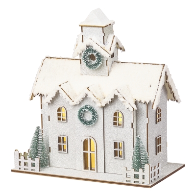 Casa Cerámica Luz Nieve XL Joy 10x12 Pulgadas