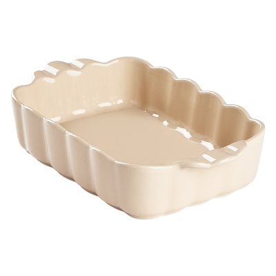 Fuente para Hornear Scallop Rosada 11x7x2"