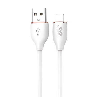 Cable USB Miccell Lightning 5 Pies Blanco