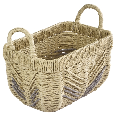 Canasta Liam Fibra Trenzada 12x7x8"