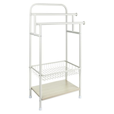 Toallero de Piso Metal Marfil 24x14x43"