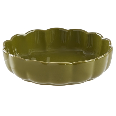 Fuente para Hornear Scallop Verde 8x2"