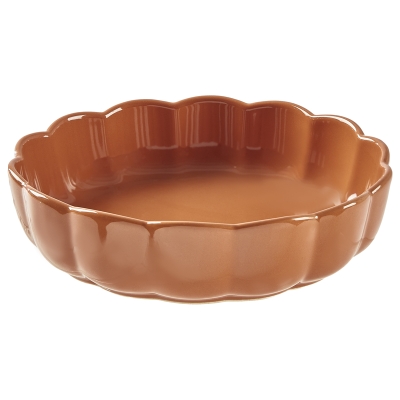 Fuente para Hornear Scallop Terracota 8x2"